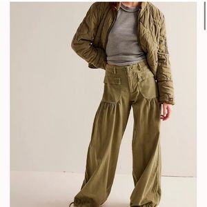 Free People Lotus Jean army